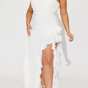 NWT Fashion Nova Curve Aisling Maxi Dress - White 2X